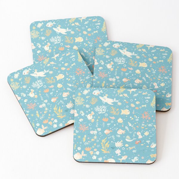 Item preview, Cutesy Ocean Pattern #2 designed and sold by Stained By The Belle.