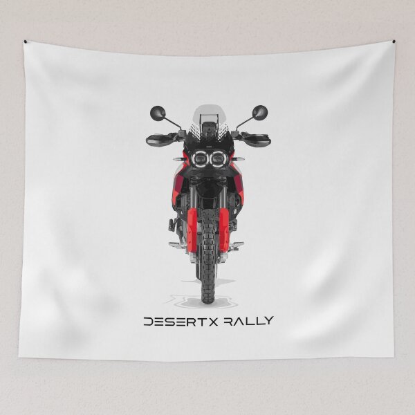 Item preview, DesertX Rally Front View – Bold Symmetric Ducati Art designed and sold by MarcVan.