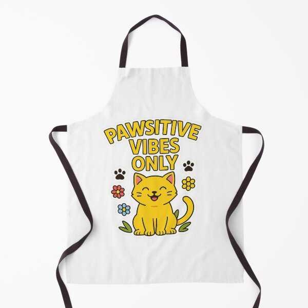 Item preview, Pawsitive Vibes Only - Cute Happy Cat Design designed and sold by Printcora.