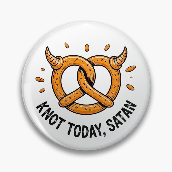 Item preview, Funny Pretzel Devil Shirt Knot Today Satan designed and sold by Amanda's Factory.