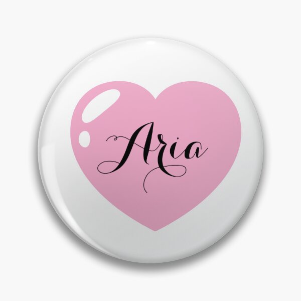 Item preview, Aria Name with pink Heart  designed and sold by Monika Howarth.