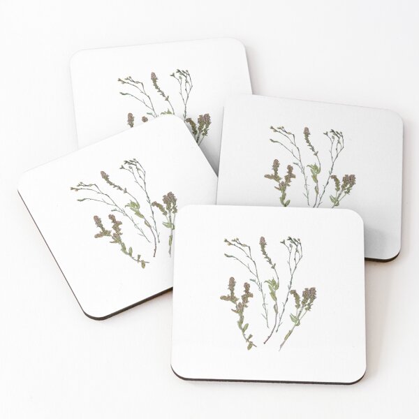 Item preview, Dried Wildflowers and Herbs Botanical Pattern on White  designed and sold by HerbariumPattern.