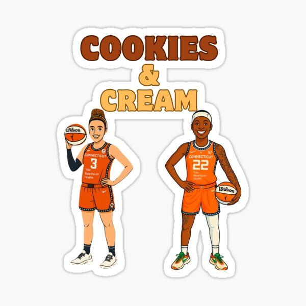 Item preview, Cookies & Cream - Marina Mabrey and Saniya Rivers designed and sold by WNBAToons.