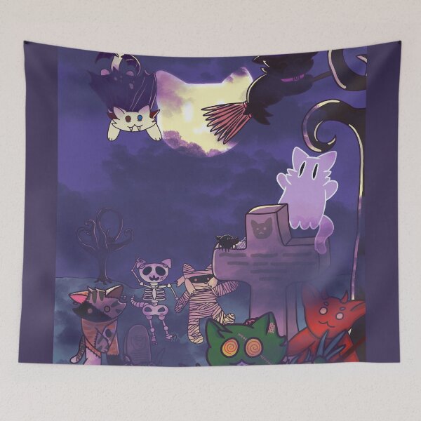 Item preview, Meowloween Scene designed and sold by Kenvas-Studios.
