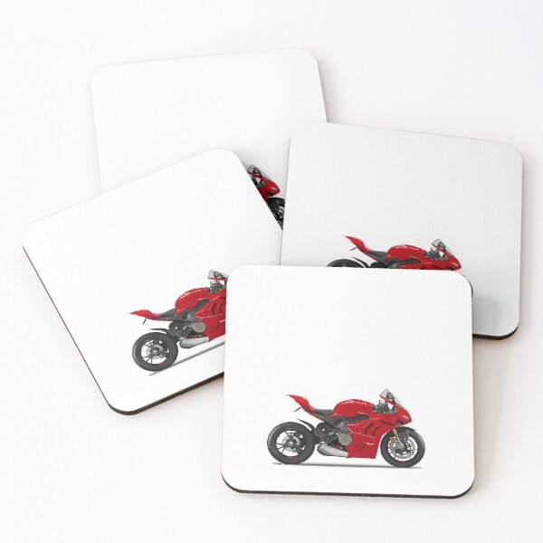 Item preview, Red Sport Bike V4 – Superbike Speed Art designed and sold by MarcVan.