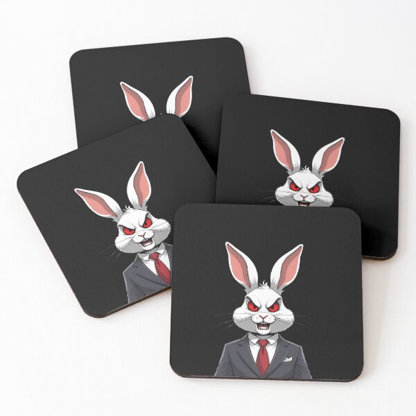 Item preview, “Angry Mafia Bunny in Suit – Gangster Rabbit Character” designed and sold by reemavibe.