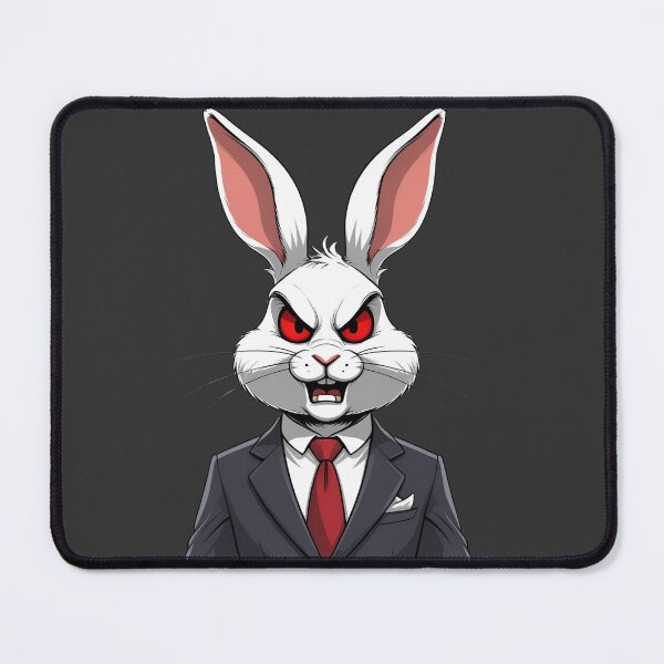 Item preview, “Angry Mafia Bunny in Suit – Gangster Rabbit Character” designed and sold by reemavibe.