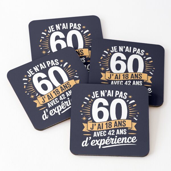 Aperçu de l'œuvre Anniversaire 60 ans - Humour créée et vendue par Danh Style.