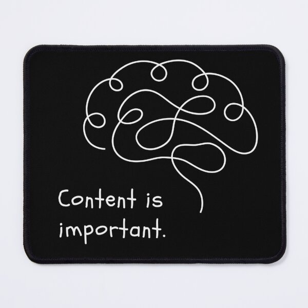 Item preview, Copy of Content Is Important A Simple Funny Expressive White Design designed and sold by ZIPsketch.