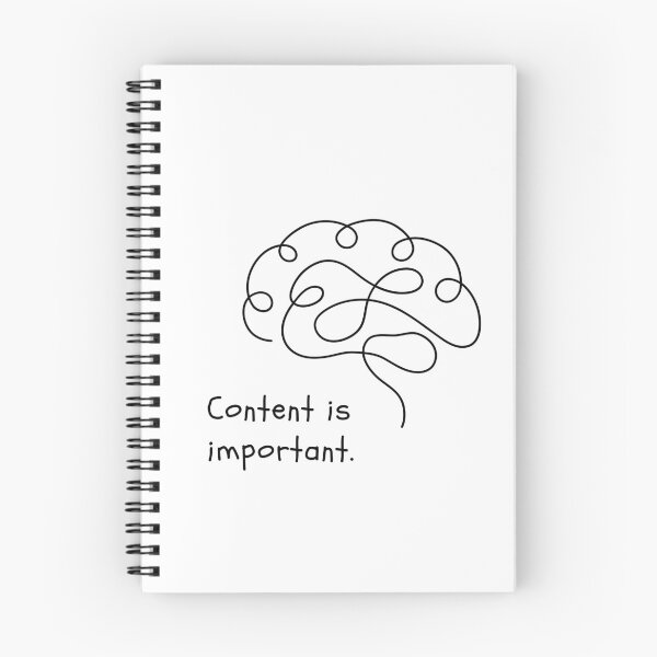 Item preview, Content Is Important A Simple Funny Expressive Design designed and sold by ZIPsketch.