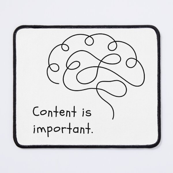 Item preview, Content Is Important A Simple Funny Expressive Design designed and sold by ZIPsketch.