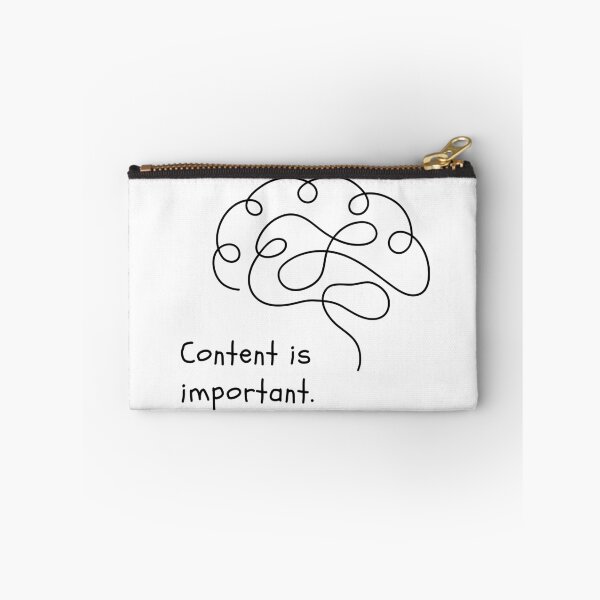 Item preview, Content Is Important A Simple Funny Expressive Design designed and sold by ZIPsketch.