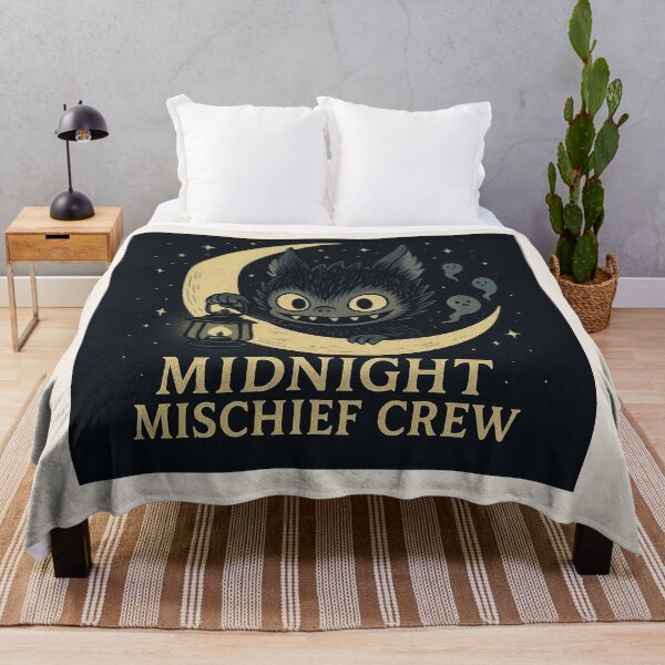 Item preview, Midnight Mischief Labubu – Cute Gothic Moon Creature Art designed and sold by graphicbidu.