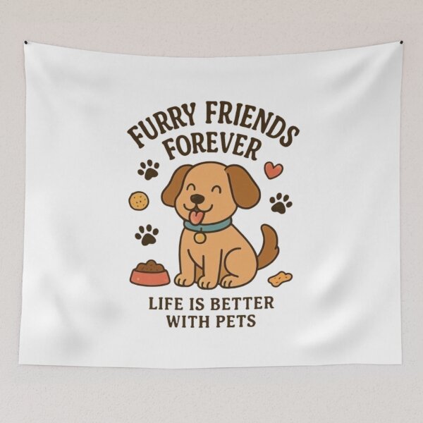 Item preview, Furry Friends Forever- Life Is Better With Pets designed and sold by WGBTee.
