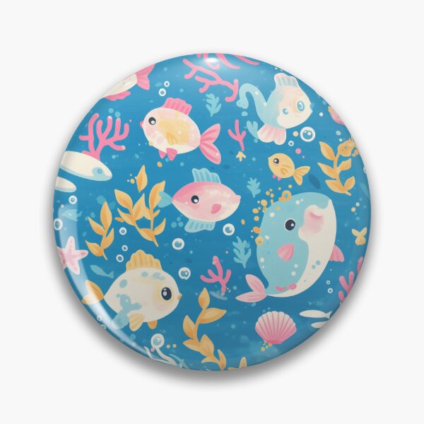 Item preview, Cutesy Ocean Pattern #3 designed and sold by Stained By The Belle.
