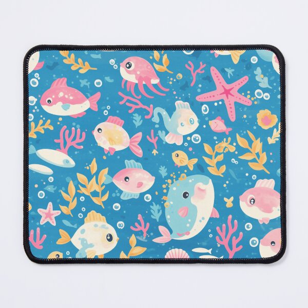 Item preview, Cutesy Ocean Pattern #3 designed and sold by Stained By The Belle.