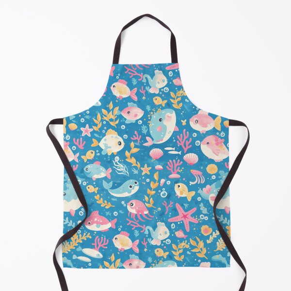 Item preview, Cutesy Ocean Pattern #3 designed and sold by Stained By The Belle.
