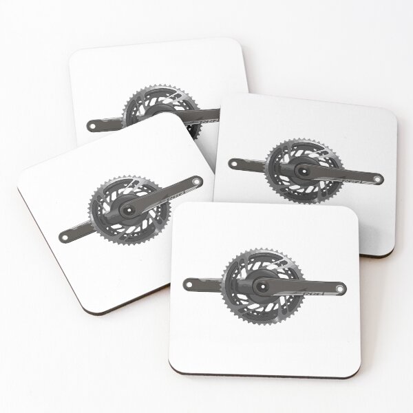 Item preview, Road Bike Crankset – Minimalist Cycling Gear Art designed and sold by MarcVan.