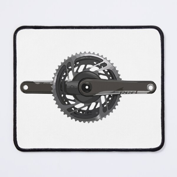 Item preview, Road Bike Crankset – Minimalist Cycling Gear Art designed and sold by MarcVan.
