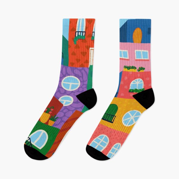 Item preview, Colorful Houses Stack designed and sold by bibyfantie.