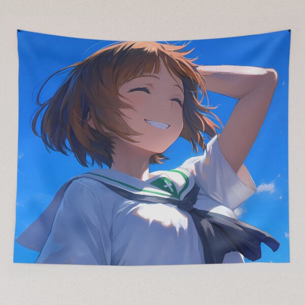 Item preview, Miho Nishizumi Girls und Panzer Anime Bright Summer Smile designed and sold by SubtextandSass.