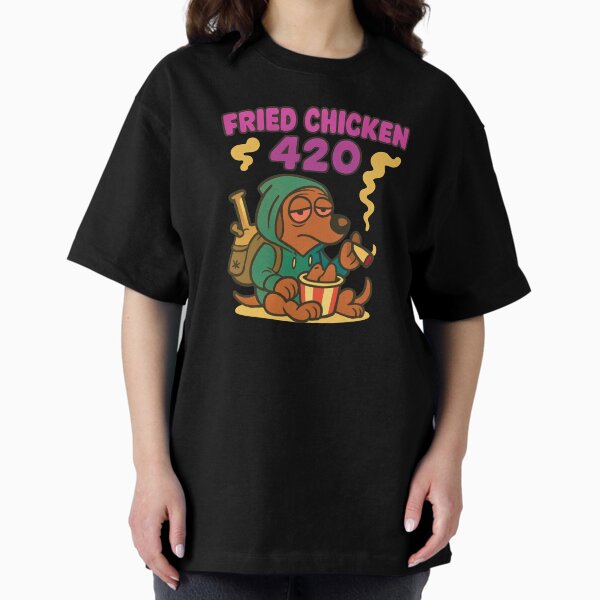 Item preview, Tekst Fried Chicken 420 designed and sold by TrendsLook.