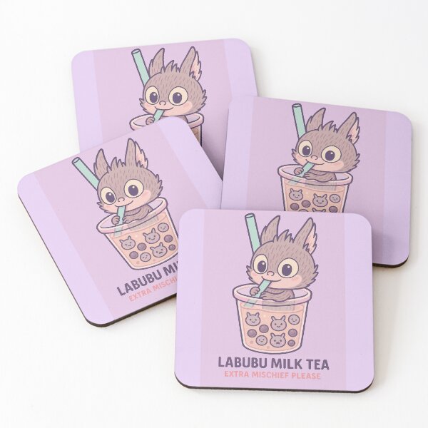 Item preview, Labubu Milk Tea – Cute Chibi Bubble Tea Creature Art designed and sold by graphicbidu.