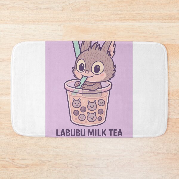 Item preview, Labubu Milk Tea – Cute Chibi Bubble Tea Creature Art designed and sold by graphicbidu.