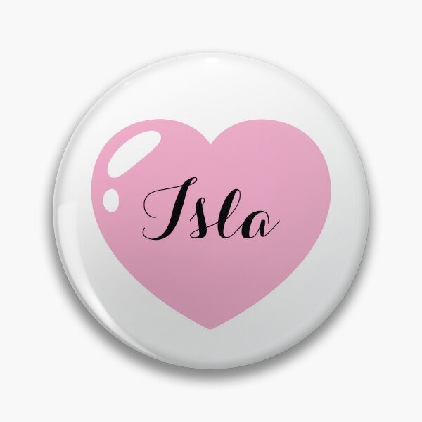 Item preview, Isla Name with pink Heart  designed and sold by Monika Howarth.