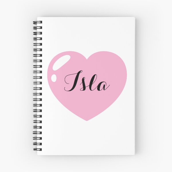 Item preview, Isla Name with pink Heart  designed and sold by Artbymonika.