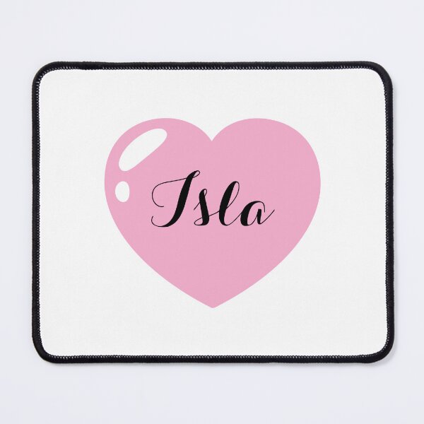 Item preview, Isla Name with pink Heart designed and sold by Monika Howarth.