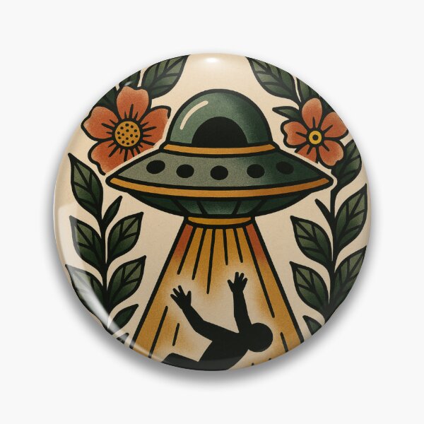 Item preview, Alien Tattoo Artist Retro Poster Alien Spaceship Vintage Space designed and sold by Wild Blood Designs.
