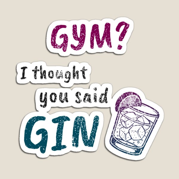 Aperçu de l'œuvre T-shirt d'entraînement - Gym ? Je croyais que tu avais dit gin créée et vendue par DanielBDesigns.