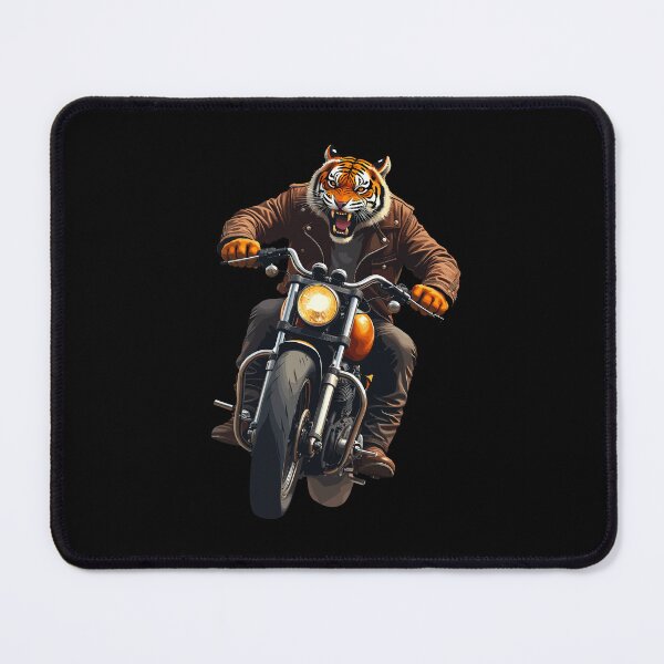 Item preview, Tiger riding a motorcycle designed and sold by Danh Style.