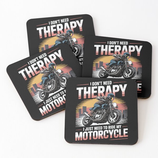 Item preview, Motorcycle therapy – Biker humor designed and sold by Danh Style.