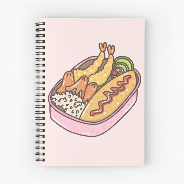 Item preview, Cute Cartoon Bento Box with Tempura, Hot Dog, and Sausages designed and sold by JHomStudio.