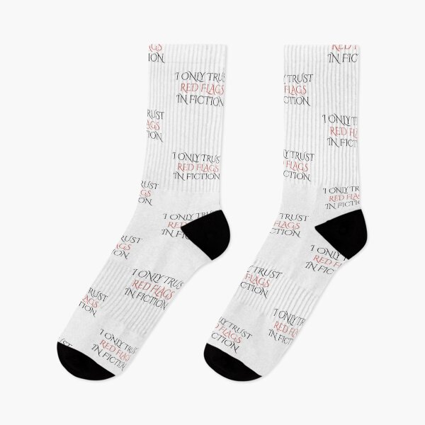 Item preview, I Only Trust Red Flags in Fiction designed and sold by emzimerch1.