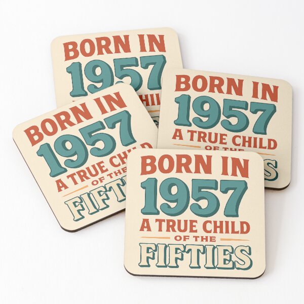 Item preview, Born in 1957 – A True Child of the Fifties designed and sold by TheWonkyEaselCo.