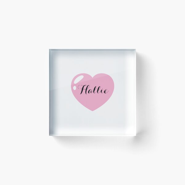 Item preview, Hallie Name with pink Heart  designed and sold by Monika Howarth.
