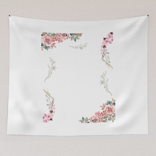 Item preview, Blooming Border in Pink designed and sold by Levision.