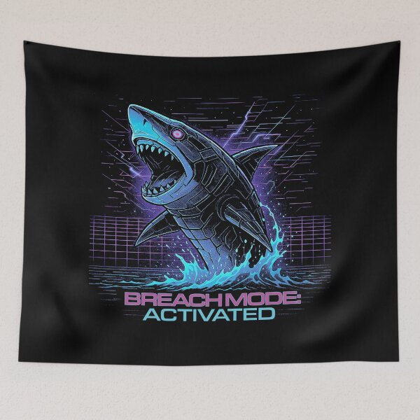 Item preview, Cyber Shark designed and sold by GhoulishGraphX.
