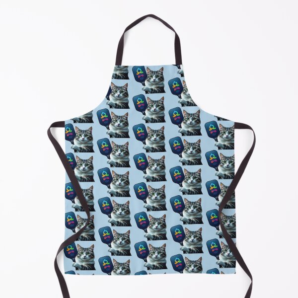 Item preview, Confident Kitten with Paddle Ready for Pickleball designed and sold by RickGoulet.