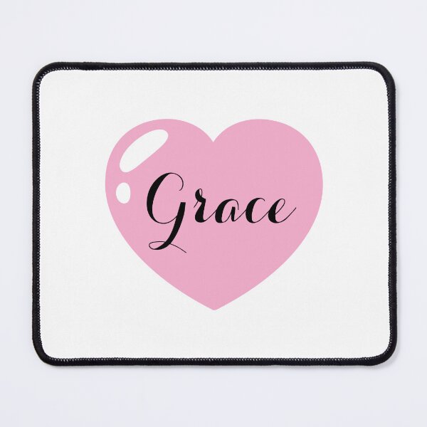 Item preview, Grace Name with pink Heart designed and sold by Artbymonika.