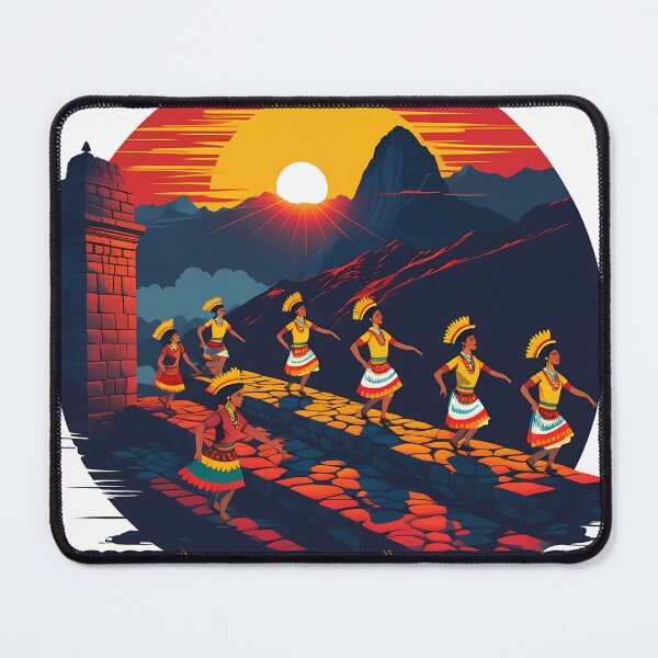Item preview, Inti Raymi – Retro Peru Festival Vector Art | Inca Sun Celebration in Cusco designed and sold by LoliDesignShop.