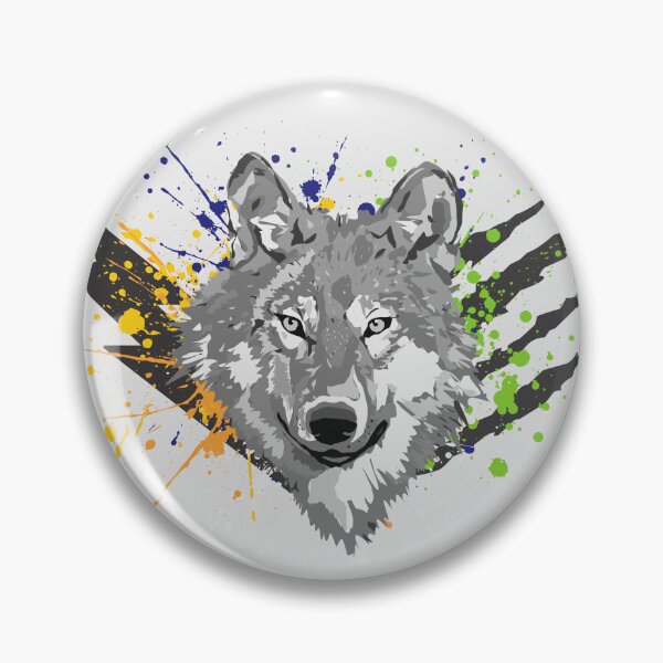 Item preview, Alpha Wolf – Fierce Monochrome Wolf Head & Claw Mark Design designed and sold by EpicInkDesign.
