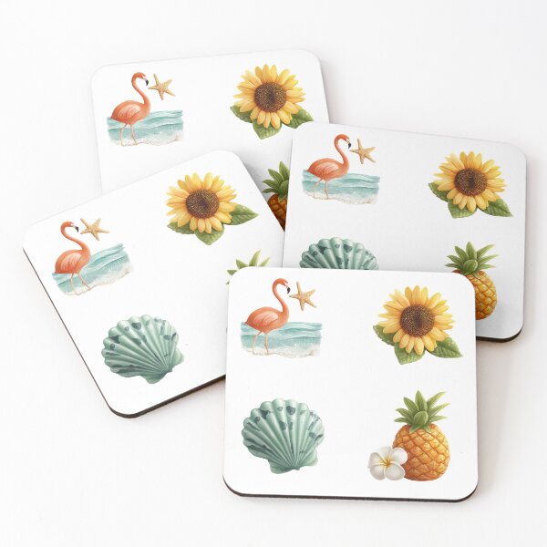 Item preview, Seashell and flowers sticker pack designed and sold by MendaciousMina.