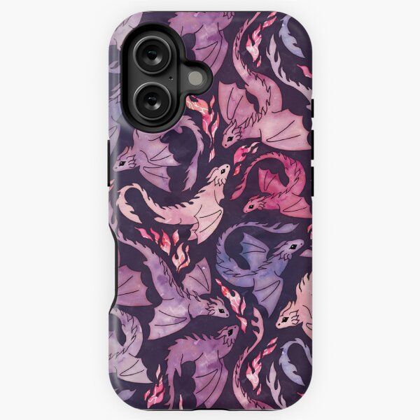 Item preview, Dragon fire dark pink & purple designed and sold by adenaJ.