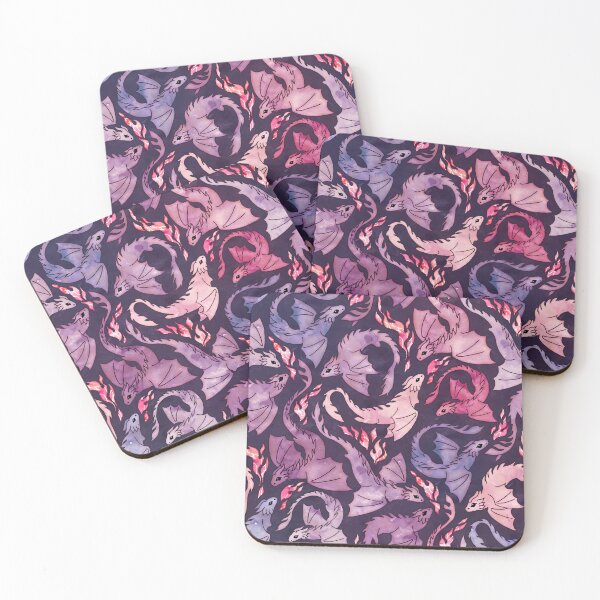 Item preview, Dragon fire dark pink & purple designed and sold by adenaJ.
