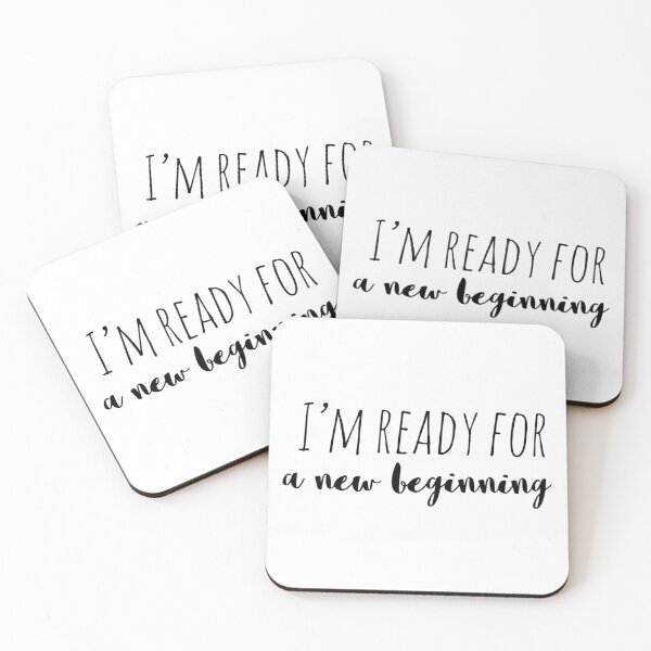Item preview, I’m Ready for a New Beginning – Affirmation – Fresh Start Quote designed and sold by Camila  Ardila.