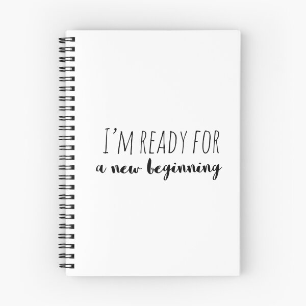 Item preview, I’m Ready for a New Beginning – Affirmation – Fresh Start Quote designed and sold by Camila  Ardila.